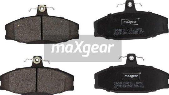 Maxgear 19-0490 - Brake Pad Set, disc brake autospares.lv