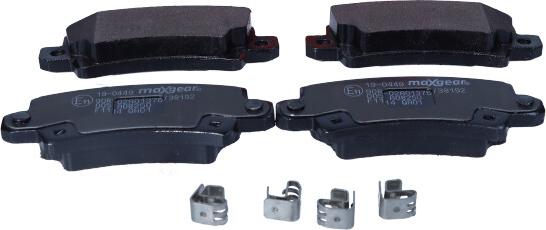 Maxgear 19-0449 - Brake Pad Set, disc brake autospares.lv