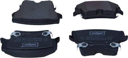 Maxgear 19-0464 - Brake Pad Set, disc brake autospares.lv