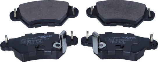 Maxgear 19-0468 - Brake Pad Set, disc brake autospares.lv