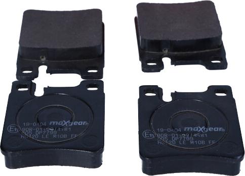 Maxgear 19-0404 - Brake Pad Set, disc brake autospares.lv