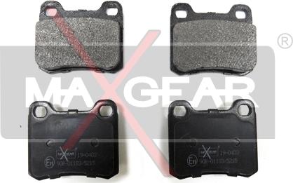 Maxgear 19-0403 - Brake Pad Set, disc brake autospares.lv