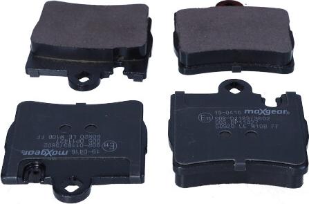 Maxgear 19-0416 - Brake Pad Set, disc brake autospares.lv