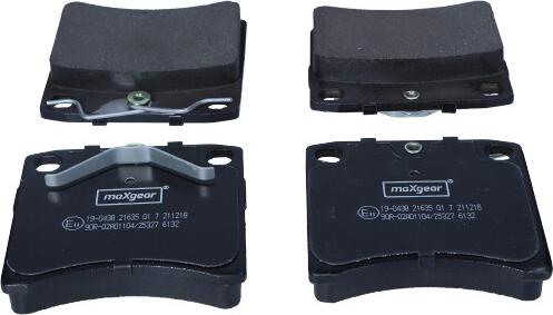 Maxgear 19-0438 - Brake Pad Set, disc brake autospares.lv