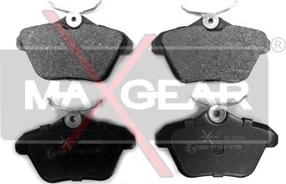 Maxgear 19-0433 - Brake Pad Set, disc brake autospares.lv