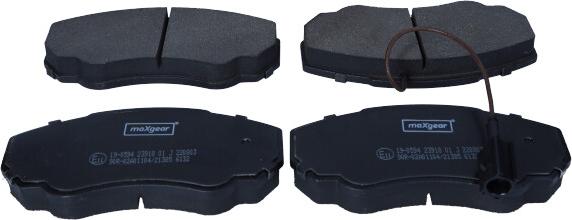 Maxgear 19-0594 - Brake Pad Set, disc brake autospares.lv