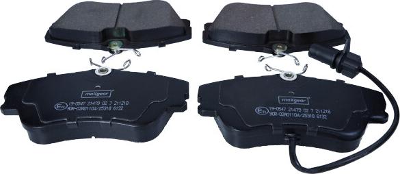 Maxgear 19-0547 - Brake Pad Set, disc brake autospares.lv