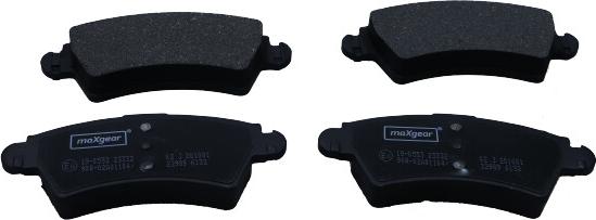 Maxgear 19-0553 - Brake Pad Set, disc brake autospares.lv