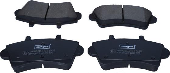 Maxgear 19-0586 - Brake Pad Set, disc brake autospares.lv