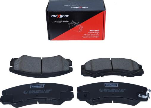 Maxgear 19-0581 - Brake Pad Set, disc brake autospares.lv