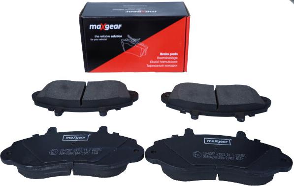 Maxgear 19-0587 - Brake Pad Set, disc brake autospares.lv