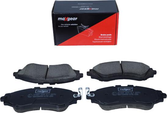 Maxgear 19-0609 - Brake Pad Set, disc brake autospares.lv