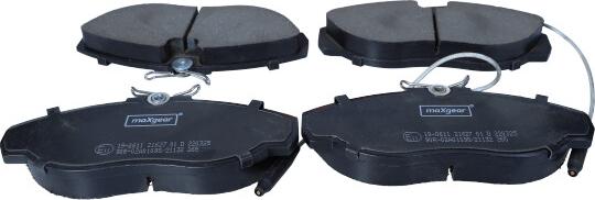 Maxgear 19-0611 - Brake Pad Set, disc brake autospares.lv