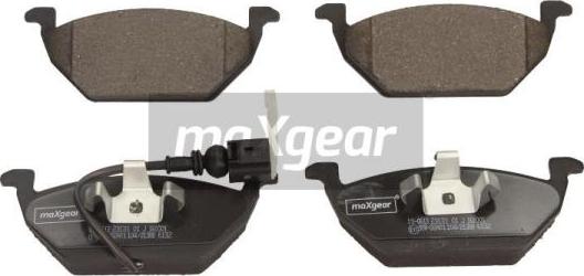 Maxgear 19-0613 - Brake Pad Set, disc brake autospares.lv