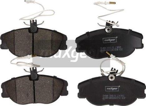 Maxgear 19-0896 - Brake Pad Set, disc brake autospares.lv