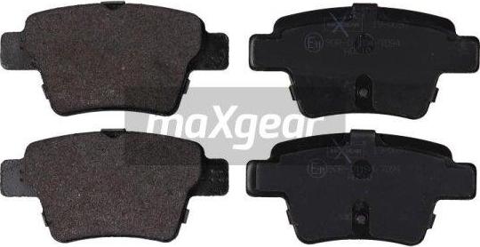Maxgear 19-0897 - Brake Pad Set, disc brake autospares.lv
