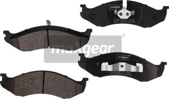 Maxgear 19-0884 - Brake Pad Set, disc brake autospares.lv