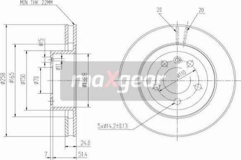 Maxgear 19-0740 - Brake Disc autospares.lv