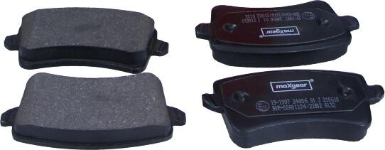 Maxgear 19-1997 - Brake Pad Set, disc brake autospares.lv