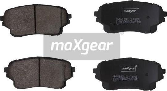 Maxgear 19-1445 - Brake Pad Set, disc brake autospares.lv