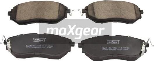Maxgear 19-1451 - Brake Pad Set, disc brake autospares.lv