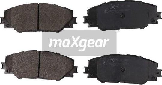 Maxgear 19-1460 - Brake Pad Set, disc brake autospares.lv