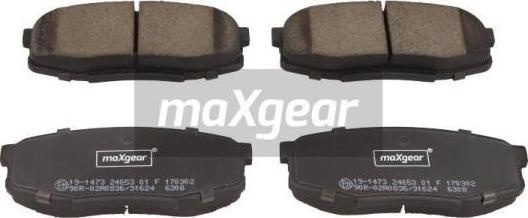 Maxgear 19-1473 - Brake Pad Set, disc brake autospares.lv