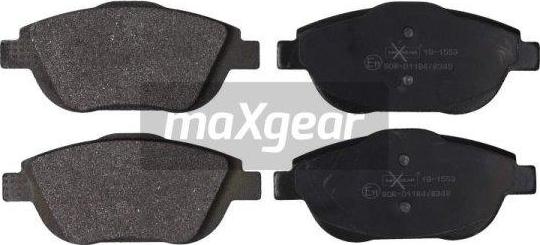 Maxgear 19-1553 - Brake Pad Set, disc brake autospares.lv