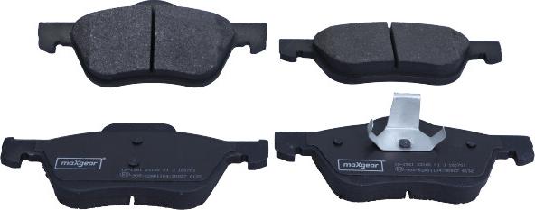 Maxgear 19-1561 - Brake Pad Set, disc brake autospares.lv