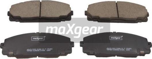 Maxgear 19-1509 - Brake Pad Set, disc brake autospares.lv