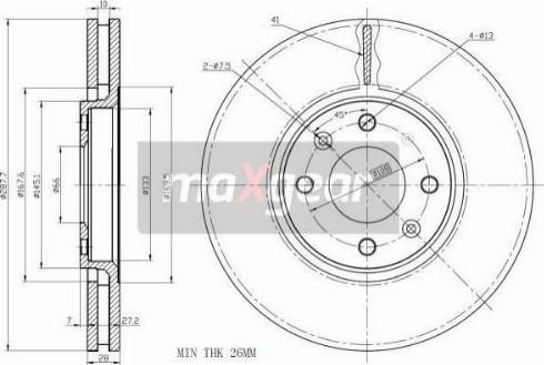 Maxgear 19-1067MAX - Brake Disc autospares.lv