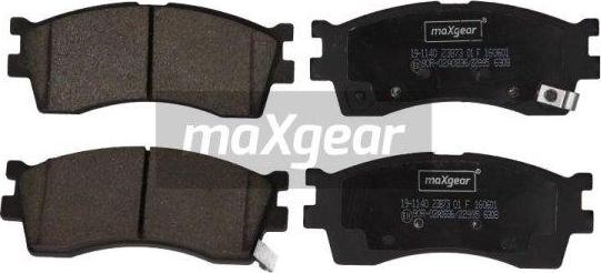 Maxgear 19-1140 - Brake Pad Set, disc brake autospares.lv