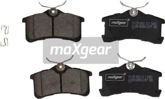 Maxgear 19-1158 - Brake Pad Set, disc brake autospares.lv