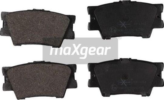 Maxgear 19-1161 - Brake Pad Set, disc brake autospares.lv