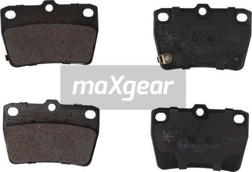 Maxgear 19-1162 - Brake Pad Set, disc brake autospares.lv