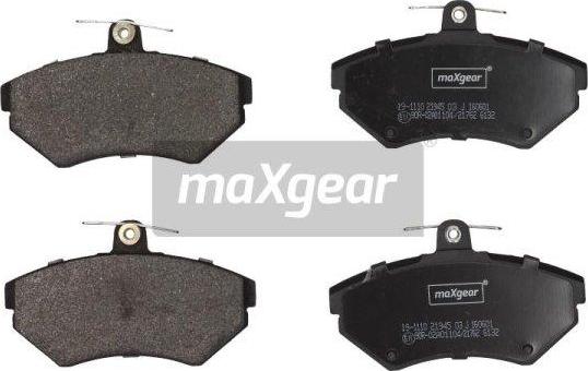 Maxgear 19-1110 - Brake Pad Set, disc brake autospares.lv