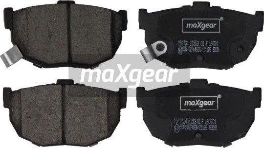 Maxgear 19-1134 - Brake Pad Set, disc brake autospares.lv