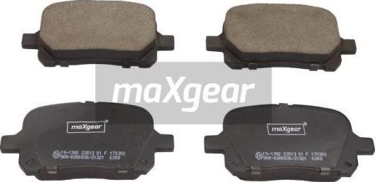 Maxgear 19-1392 - Brake Pad Set, disc brake autospares.lv