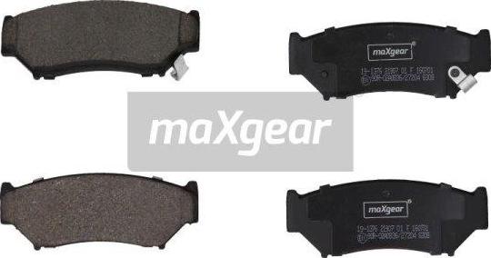 Maxgear 19-1376 - Brake Pad Set, disc brake autospares.lv
