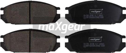 Maxgear 19-1741 - Brake Pad Set, disc brake autospares.lv