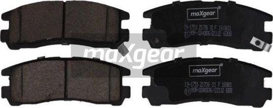 Maxgear 19-1751 - Brake Pad Set, disc brake autospares.lv