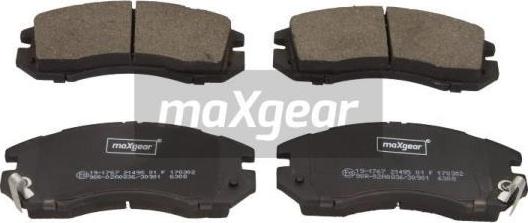 Maxgear 19-1767 - Brake Pad Set, disc brake autospares.lv