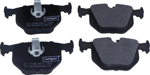 Maxgear 19-3659 - Brake Pad Set, disc brake autospares.lv
