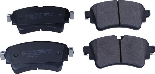 Maxgear 19-3609 - Brake Pad Set, disc brake autospares.lv