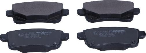 Maxgear 19-3607 - Brake Pad Set, disc brake autospares.lv