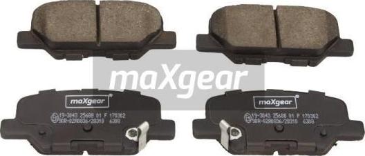 Maxgear 19-3043 - Brake Pad Set, disc brake autospares.lv