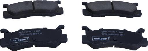 Maxgear 19-3066 - Brake Pad Set, disc brake autospares.lv