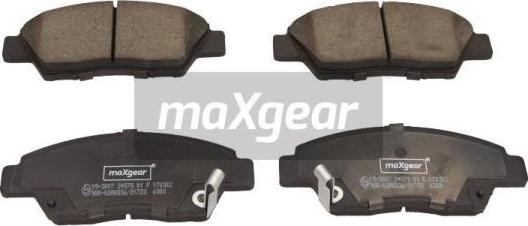 Maxgear 19-3007 - Brake Pad Set, disc brake autospares.lv