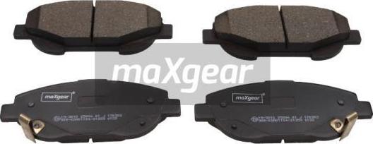 Maxgear 19-3010 - Brake Pad Set, disc brake autospares.lv