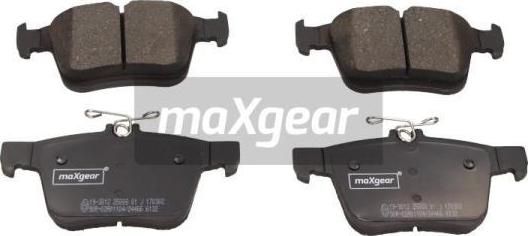 Maxgear 19-3012 - Brake Pad Set, disc brake autospares.lv